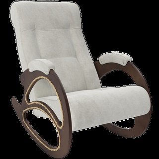 Кресло-качалка Модель 4, орех/verona light grey
