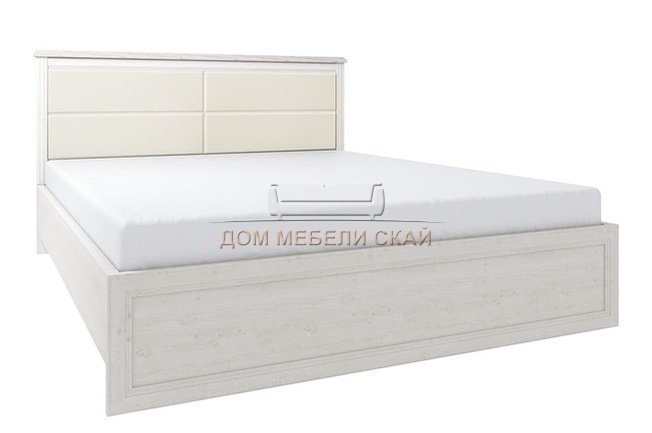 Кровать двуспальная Монако 1600 мягкая спинка с подъемным механизмом, сосна