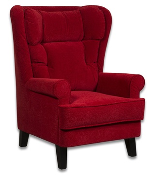 Кресло Комфорт, красное/флок