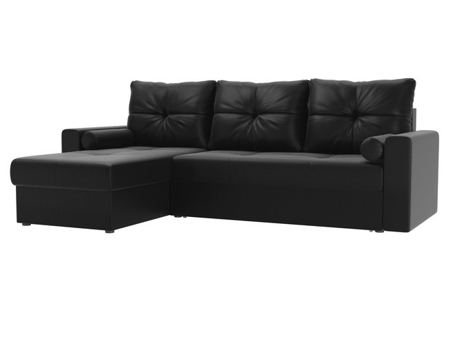Угловой диван-кровать левый Верона, черный/экокожа
Угловой диван-кровать левый Верона, черный/экокожа