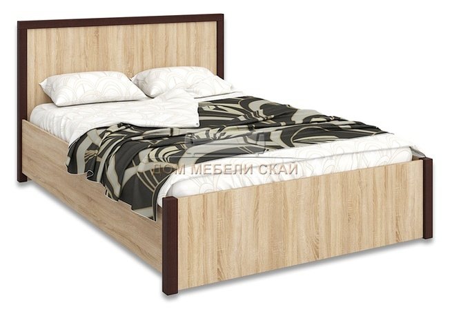 Кровать полутороспальная Bauhaus 1400 с подъемным механизмом, дуб сонома