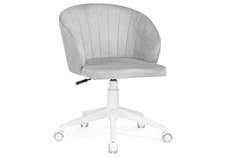 Компьютерное кресло Пард, велюр серебристо-серый confetti silver/белый