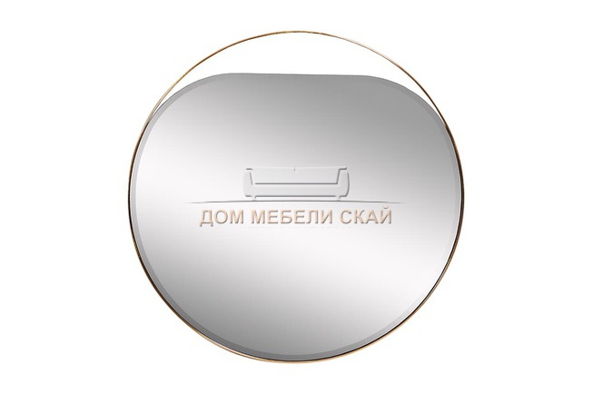 Зеркало круглое в металлической раме KFE1240, золото