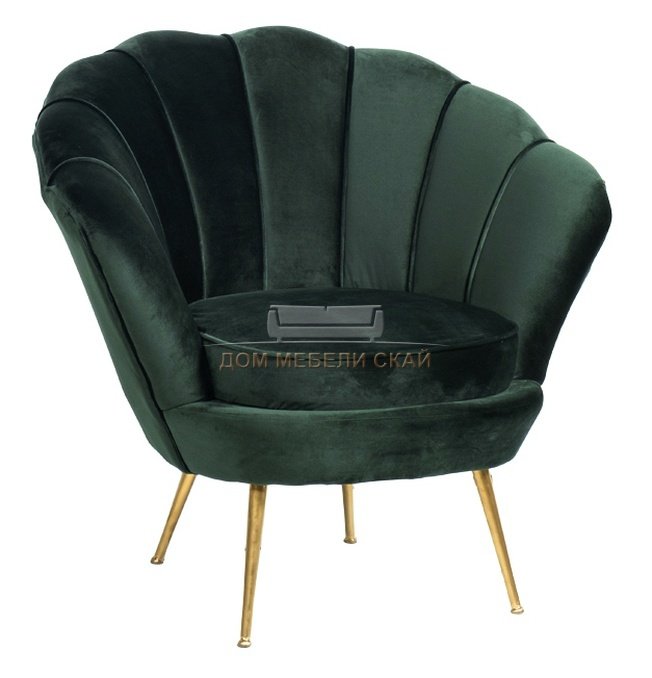 Кресло велюровое зеленое PJS16001-PJ622