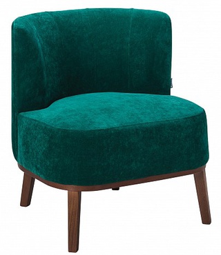 Кресло Шафран, велюр зеленый изумруд