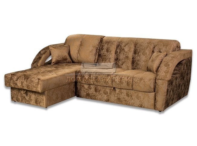 Угловой диван-кровать Палермо 1600, коричневый