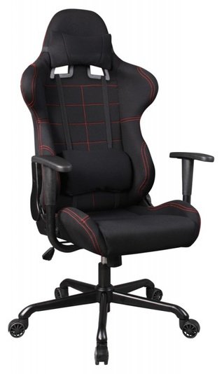 Кресло игровое 771, черная ткань
