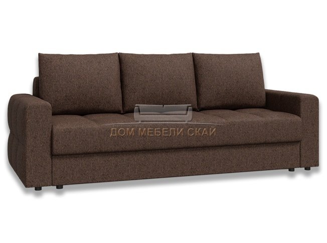 Диван-кровать Лира комфорт БНП 1400, коричневый/рогожка
