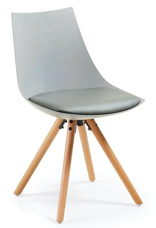 Стул Armony, экокожа светло-серого цвета