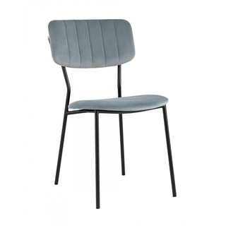 Стул Бандо, велюровый серого цвета