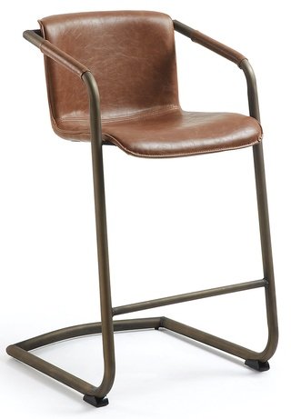 Полубарный стул Trion, CC0489UE86 экокожа коричневого цвета