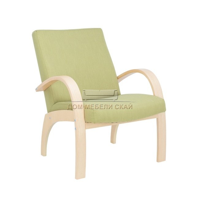 Кресло для отдыха Денди, натуральное дерево/melva 33
