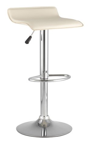 Стул барный HI-TEC, экокожа бежевого цвета