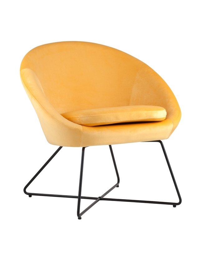 

Стул-кресло Колумбия, оранжевый велюр