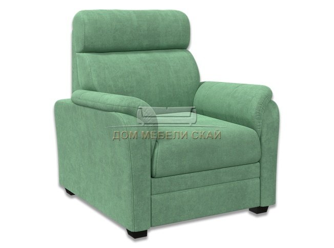 Кресло Омега, зеленый велюр