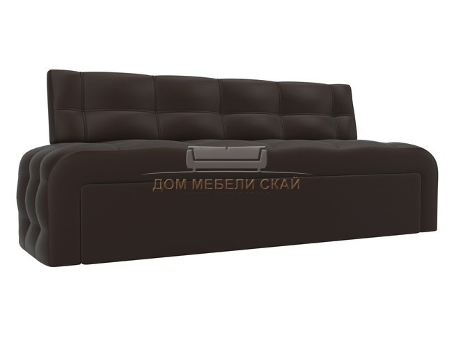 Кухонный диван со спальным местом Люксор, коричневый/экокожа