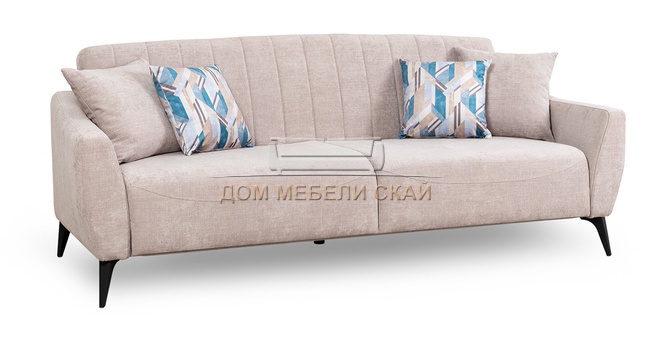 Диван-кровать Наоми, шенилл серо-бежевый ТД 480