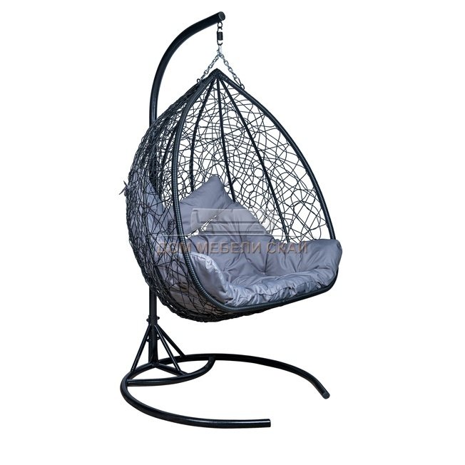 Подвесное кресло LESET ГАИТИ, чёрный/светло-серый