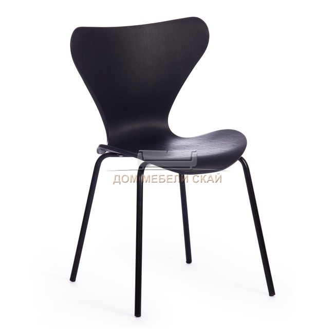Стул Jacobsen mod DC 102, пластиковый черного цвета 3010/черный