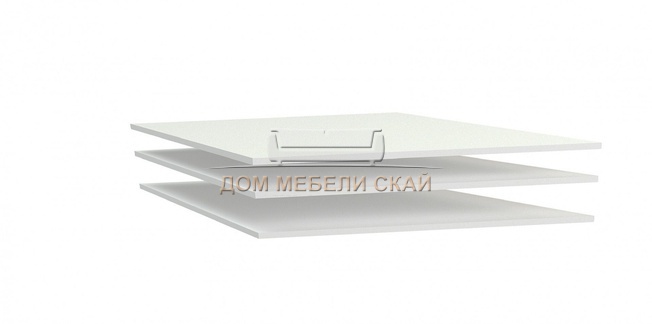 Полки в угловой шкаф Мале, белый