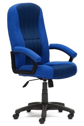 Кресло офисное CH888, синяя рогожка/синяя сетка