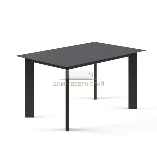Стол обеденный раскладной Track, керамика черная