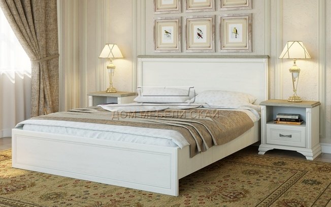 Кровать Монако 1600 с тумбами, сосна винтаж