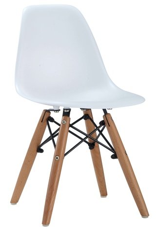 Стул пластиковый детский JERRY, белого цвета