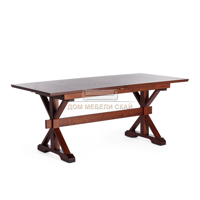Стол обеденный раскладной VEGAS mod. T-404E, темный орех