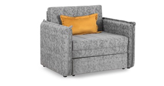 Кресло-кровать Виола 85, велюр серый ТД 232