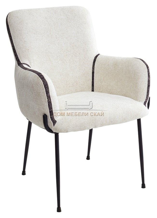 Стул MOTLEY, шенилл светло-серого цвета