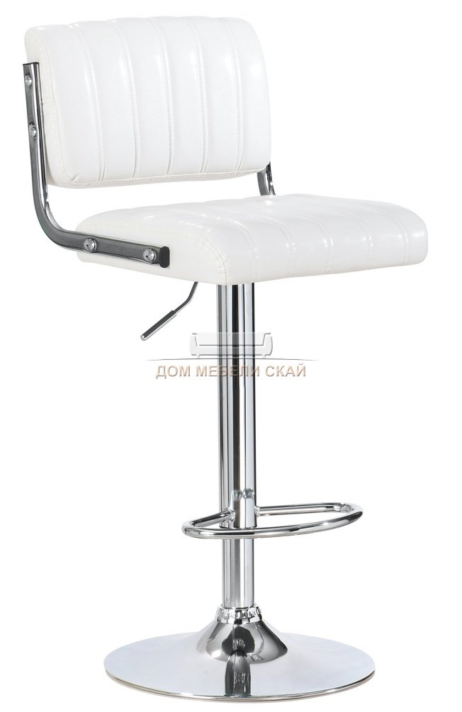 Стул барный BCR-706, экокожа белого цвета
