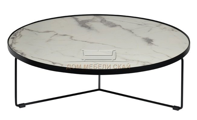 Журнальный стол белый (искусственный мрамор) 33FS-CT275-BL