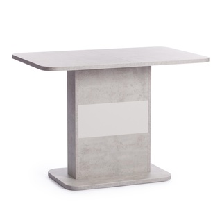 Стол обеденный раскладной SMART, белый бетон/белый