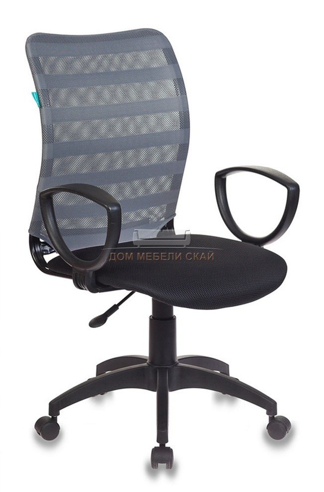Кресло офисное CH-599AXSN, черная ткань/серая сетка