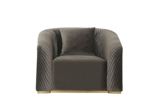 Кресло Geneve, велюр темно-серый