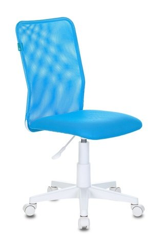 Кресло детское KD-9/WH, голубая ткань/сетка