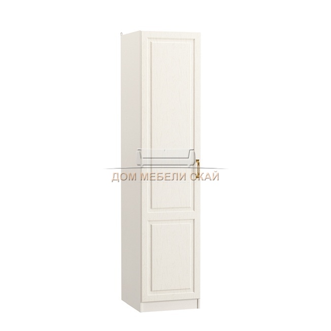 Шкаф 1-дверный Ливерпуль 13.27, белый/ясень ваниль