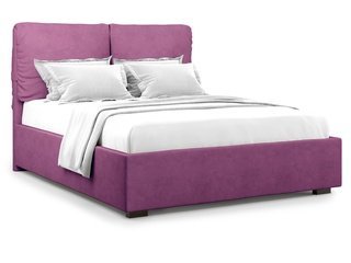 Кровать двуспальная 180x200 Trazimeno с подъемным механизмом, фиолетовый велюр velutto 15