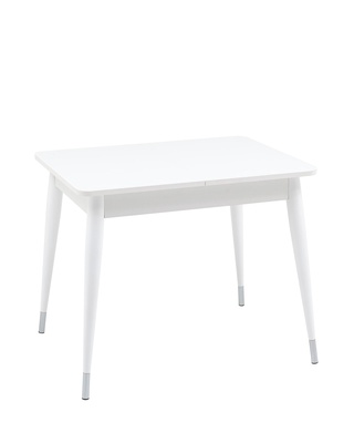 Стол обеденный раскладной Сидней 90, белый матовый