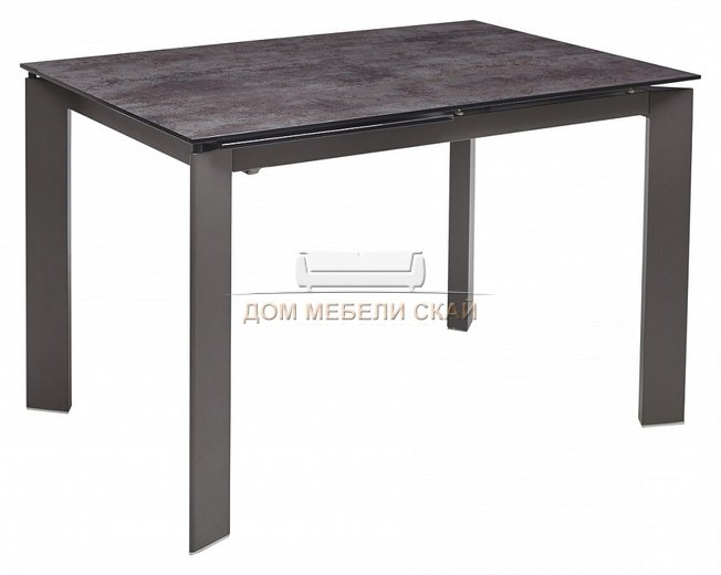 Стол обеденный раздвижной CORNER 120, VOLCANO GREY/серый