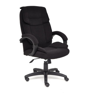 Кресло офисное Ореон Oreon, флок черного цвета 35