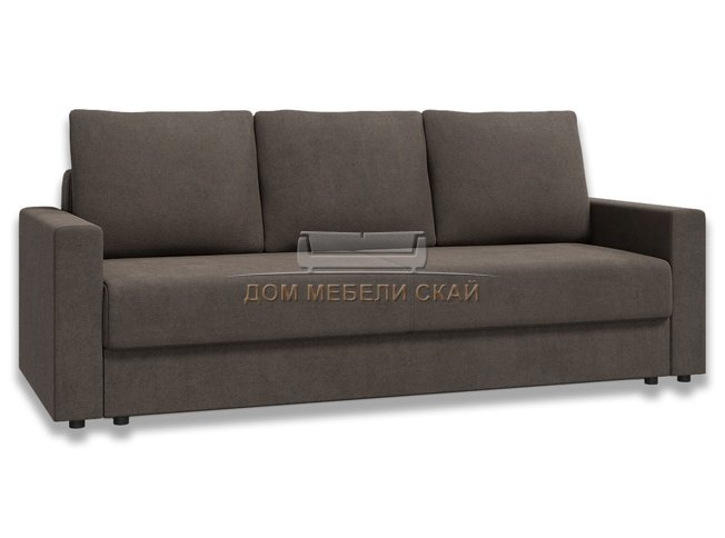 Диван-кровать Лира с боковинами БНП 1600, серо-коричневый велюр