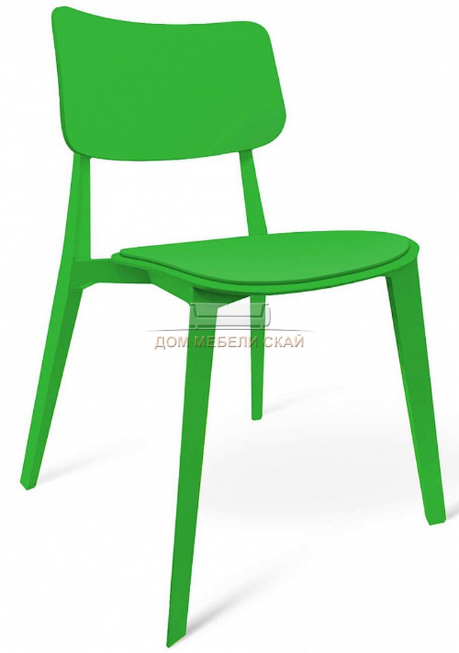Стул Dario, пластиковый зеленого цвета