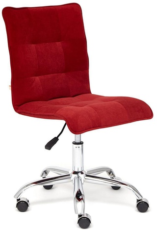 Кресло офисное Зеро Zero, бордовый флок