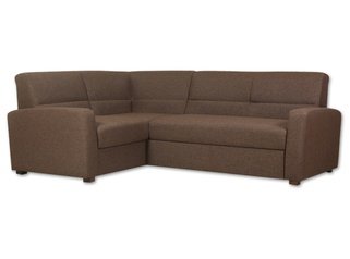 Угловой диван Виктория 3-1, коричневая рогожка
