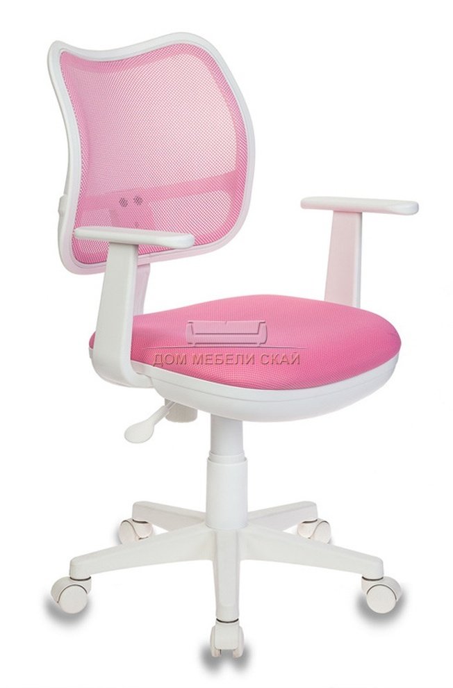 Кресло детское CH-W797, розовая ткань/сетка