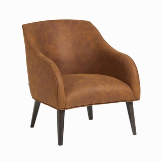 Кресло Lobby, светло-коричневая экокожа