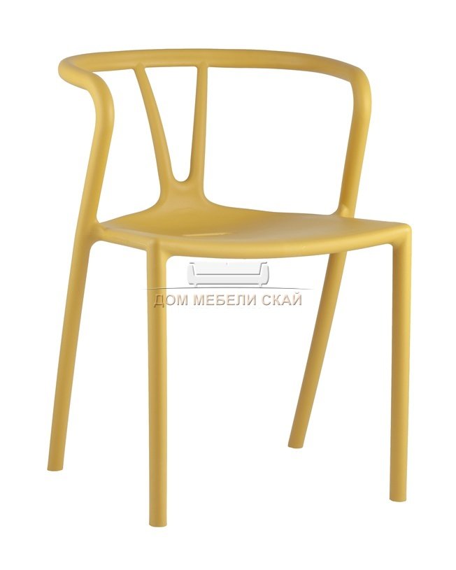 Стул пластиковый SUMMER, желтого цвета