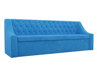 Кухонный диван со спальным местом Мерлин, голубой/велюр